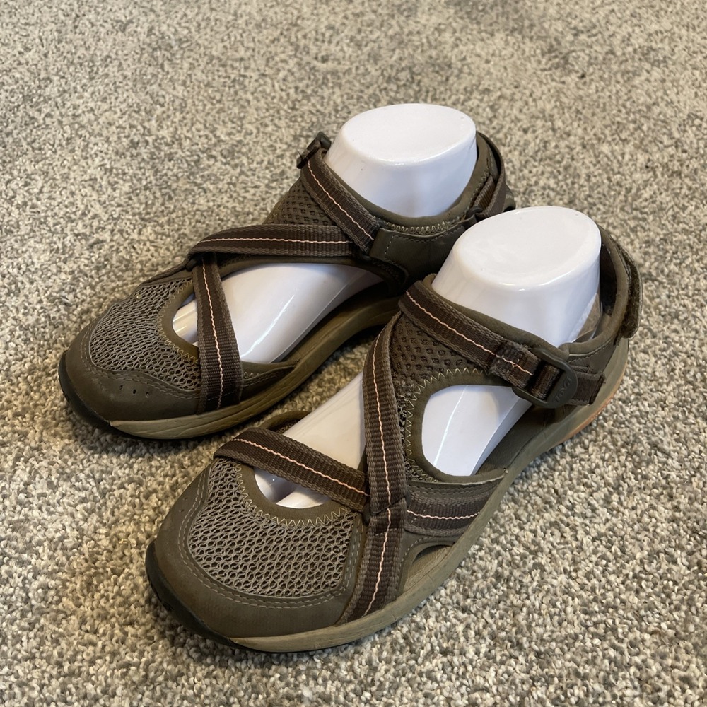 Teva Ewaso Women 8 Sport Sandal Outdoor Hiking Water Shoe Gray Purple Beach Pool